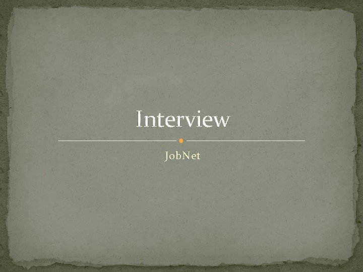 Interview Job. Net 