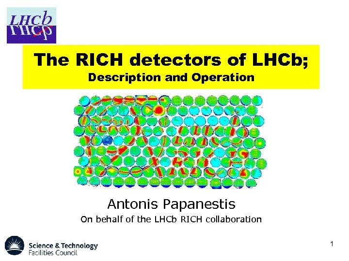 The RICH detectors of LHCb; Description and Operation Antonis Papanestis On behalf of the