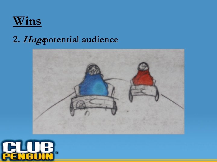 Wins 2. Huge potential audience 