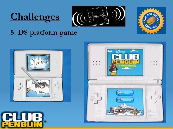 Challenges 5. DS platform game 