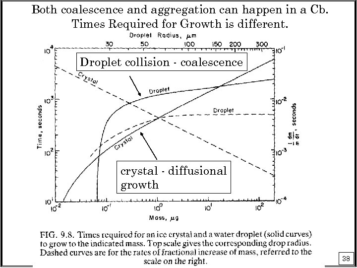 Both coalescence and aggregation can happen in a Cb. Times Required for Growth is