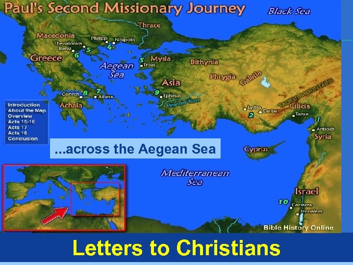 . . . across the Aegean Sea Letters to Christians 