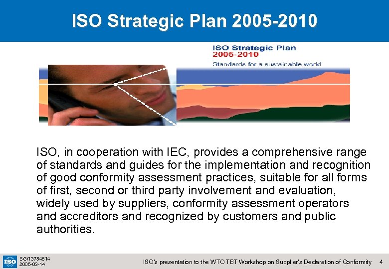 ISO Strategic Plan 2005 -2010 ISO, in cooperation with IEC, provides a comprehensive range