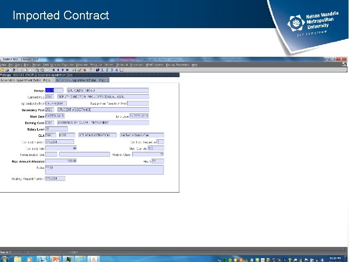 Imported Contract 