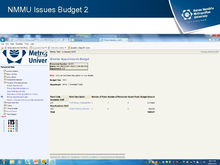 NMMU Issues Budget 2 