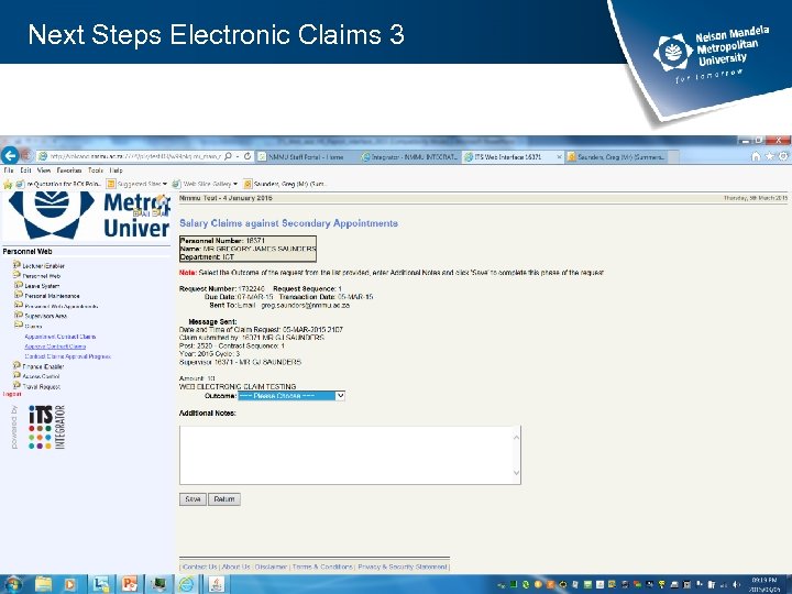 Next Steps Electronic Claims 3 