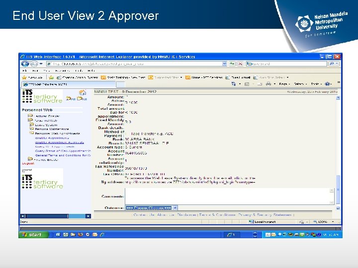 End User View 2 Approver 
