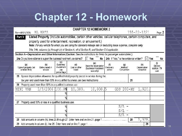 Chapter 12 - Homework 11 