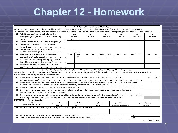 Chapter 12 - Homework 12 