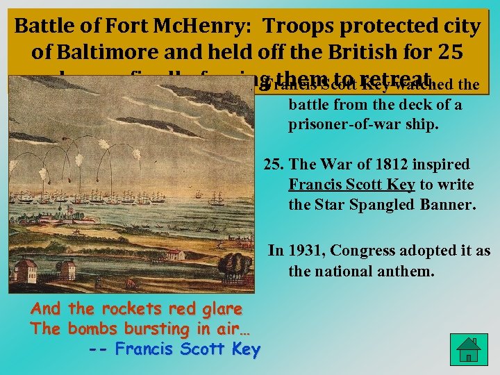 Battle of Fort Mc. Henry: Troops protected city of Baltimore and held off the
