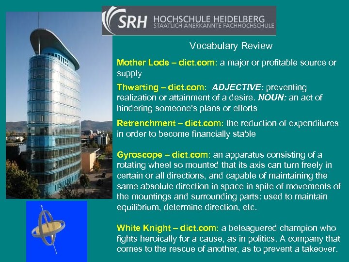 Vocabulary Review Mother Lode – dict. com: a major or profitable source or supply