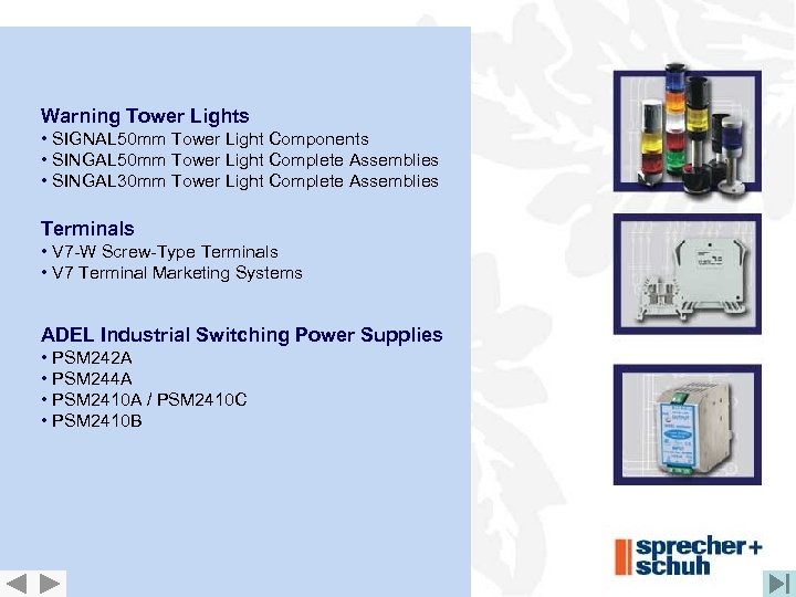 Warning Tower Lights • SIGNAL 50 mm Tower Light Components • SINGAL 50 mm