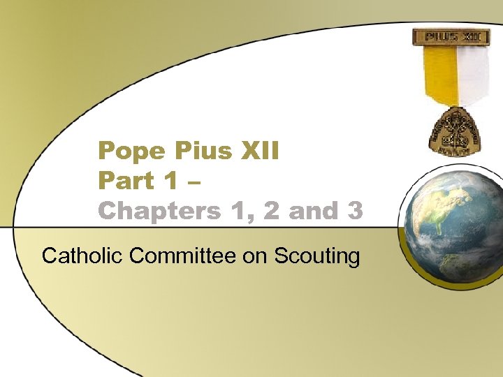 Pope Pius XII Part 1 – Chapters 1, 2 and 3 Catholic Committee on