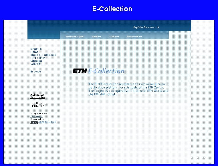 E-Collection 10. 05. 2002 