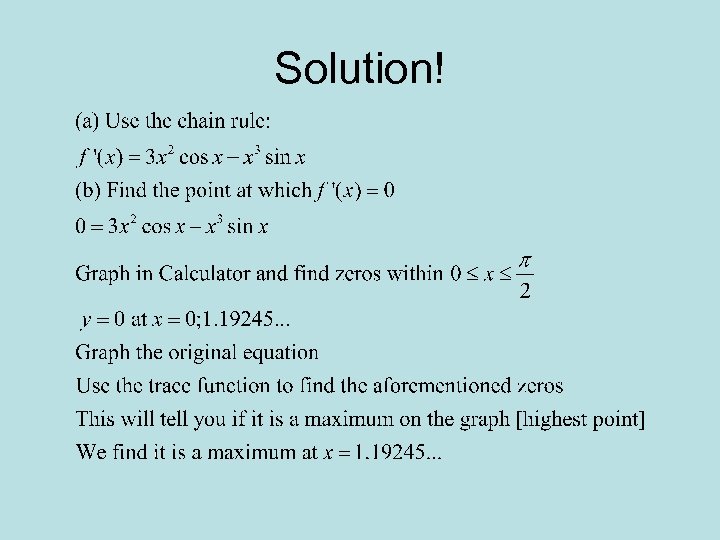 Solution! 
