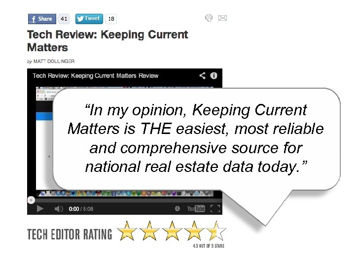 “In my opinion, Keeping Current Matters is THE easiest, most reliable Affordability is still