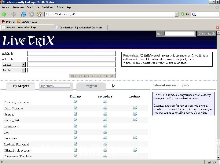 Central Medical Library, UMCG www. rug. nl/umcg/bibliotheek Digicmb. blogspot. com 