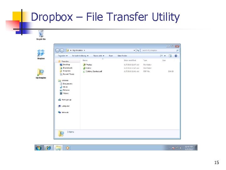 Dropbox – File Transfer Utility 15 