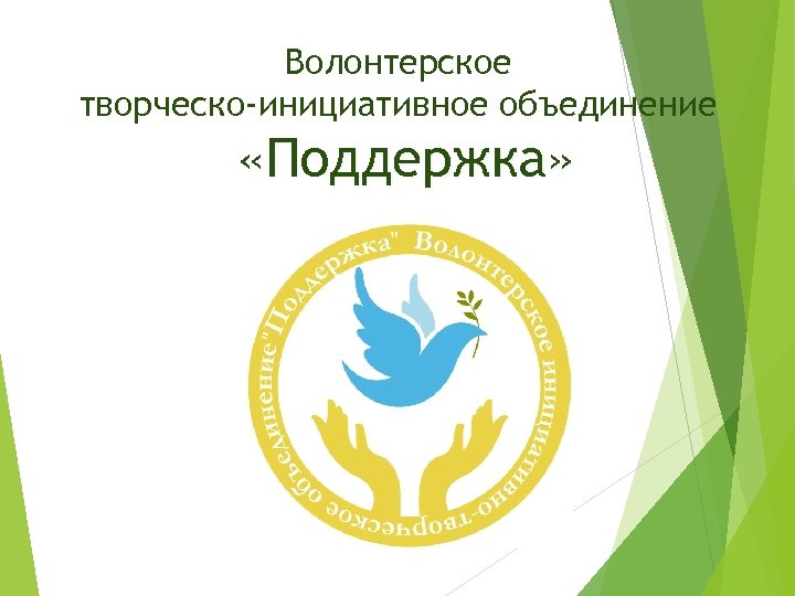 Волонтерское творческо-инициативное объединение «Поддержка» 
