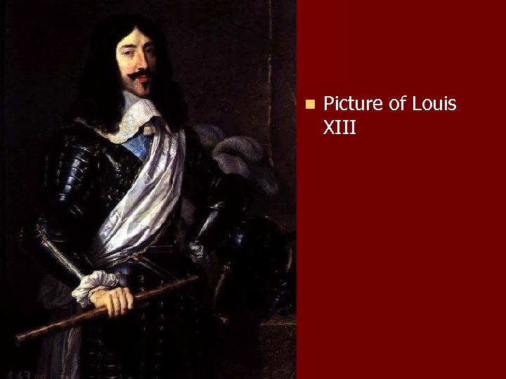 n Picture of Louis XIII 