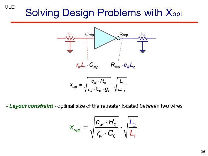 ULE Solving Design Problems with Xopt - Layout constraint - optimal size of the