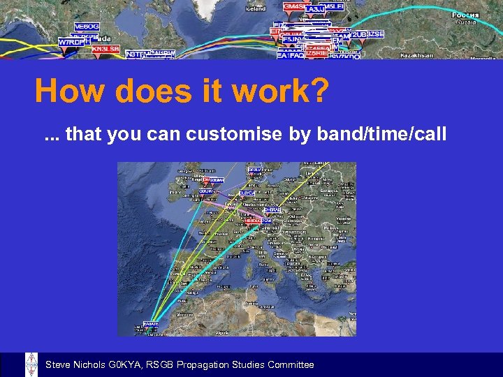 How does it work? . . . that you can customise by band/time/call Steve