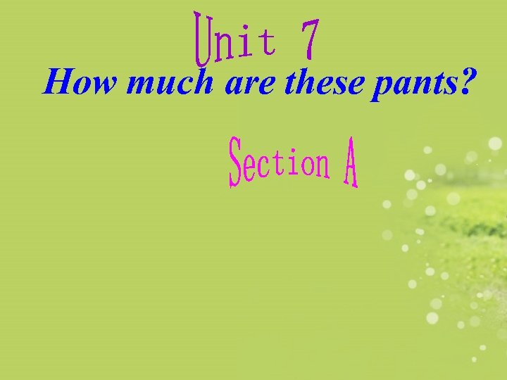 How much are these pants? 