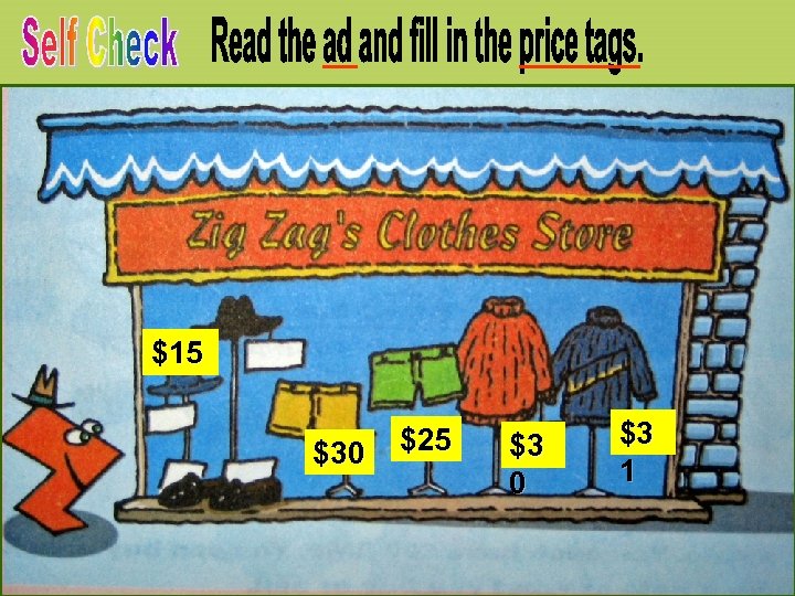 $15 $30 $25 $3 0 $3 1 