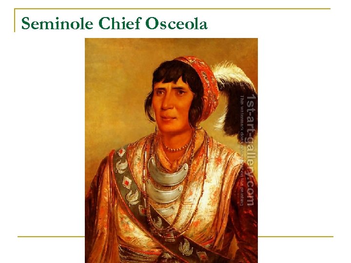 Seminole Chief Osceola 