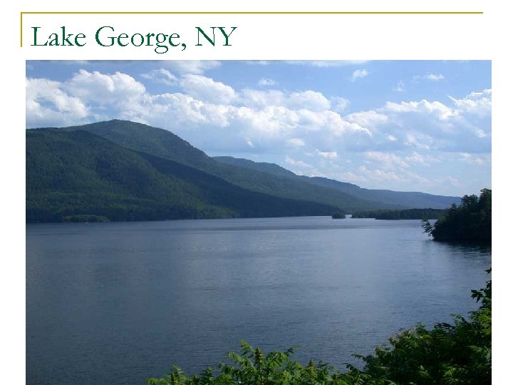 Lake George, NY n 