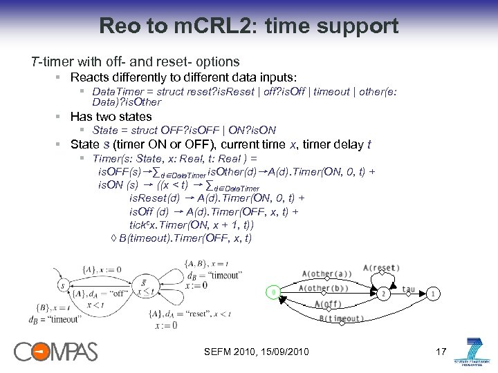 Reo to m. CRL 2: time support T-timer with off- and reset- options §