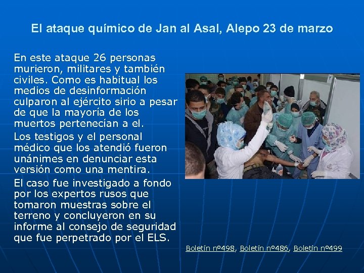 El ataque químico de Jan al Asal, Alepo 23 de marzo En este ataque