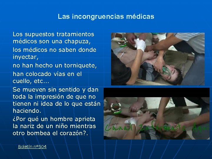 Las incongruencias médicas Los supuestos tratamientos médicos son una chapuza, los médicos no saben