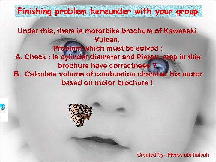 Finishing problem hereunder with your group Under this, there is motorbike brochure of Kawasaki