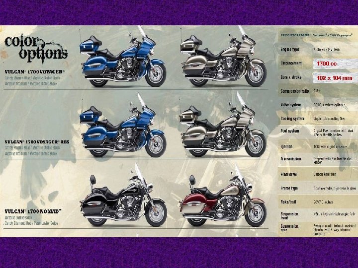 1700 cc 102 x 104 mm 