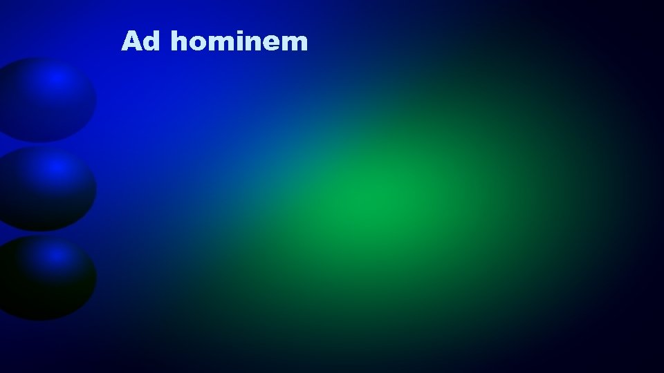 Ad hominem 