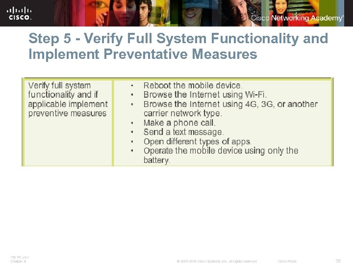 Step 5 - Verify Full System Functionality and Implement Preventative Measures ITE PC v