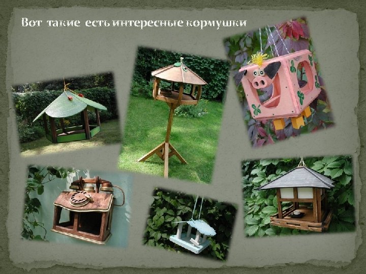 Вот такие есть интересные кормушки 