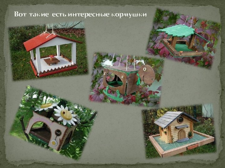 Вот такие есть интересные кормушки 