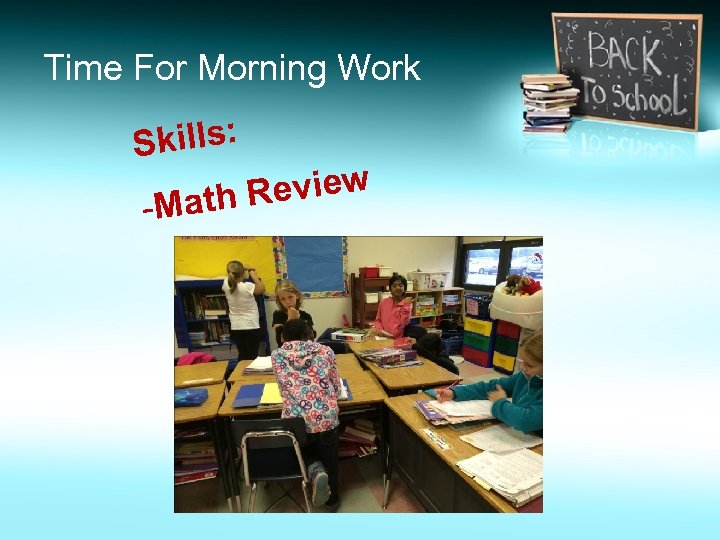 Time For Morning Work kills: S Review -Math 