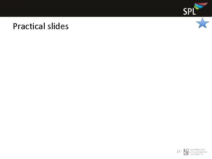 Practical slides 17 