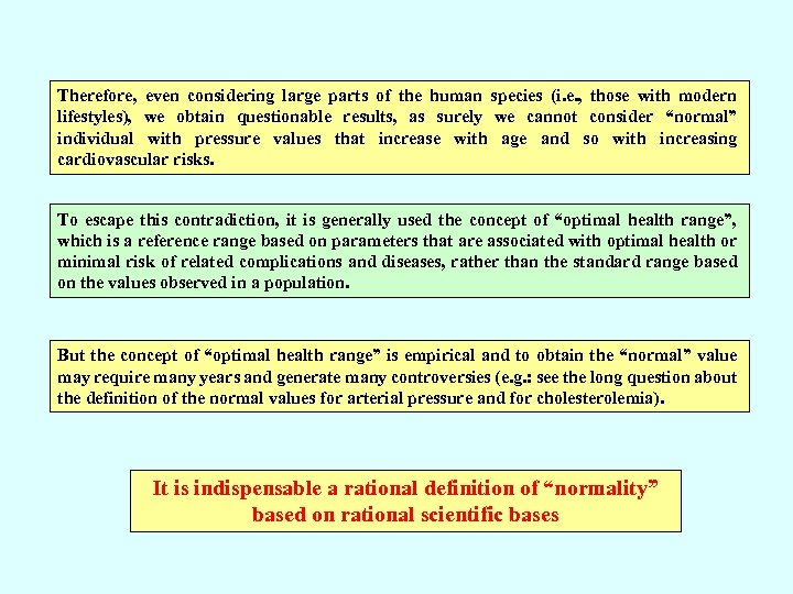 Therefore, even considering large parts of the human species (i. e. , those with