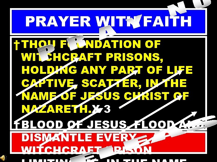 PRAYER WITH FAITH † THOU FOUNDATION OF WITCHCRAFT PRISONS, HOLDING ANY PART OF LIFE
