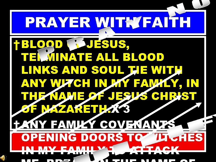 PRAYER WITH FAITH † BLOOD OF JESUS, TERMINATE ALL BLOOD LINKS AND SOUL TIE