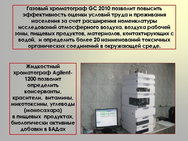 Газовый хроматограф GC 2010 позволит повысить эффективность оценки условий труда и проживания населения за