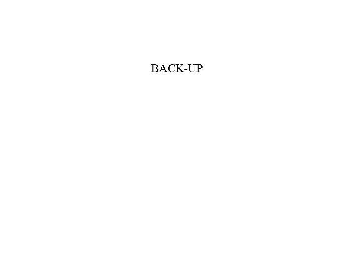BACK-UP 