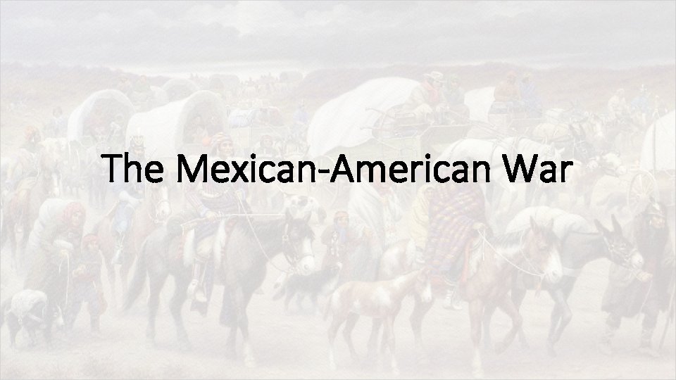 The Mexican-American War 