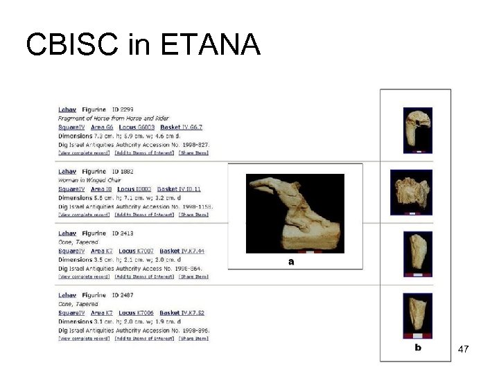 CBISC in ETANA 47 
