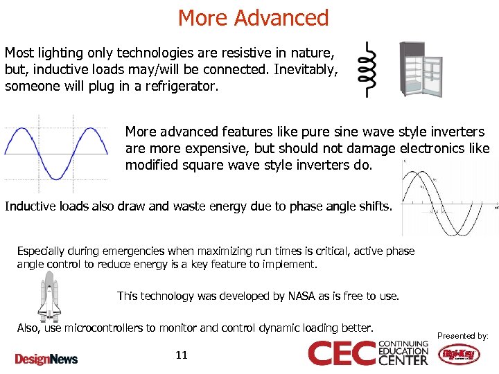 More Advanced Most lighting only technologies are resistive in nature, but, inductive loads may/will