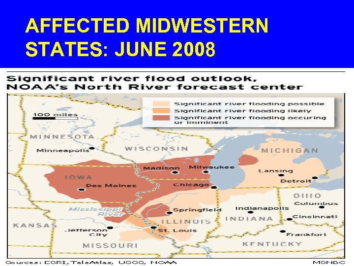 AFFECTED MIDWESTERN STATES: JUNE 2008 